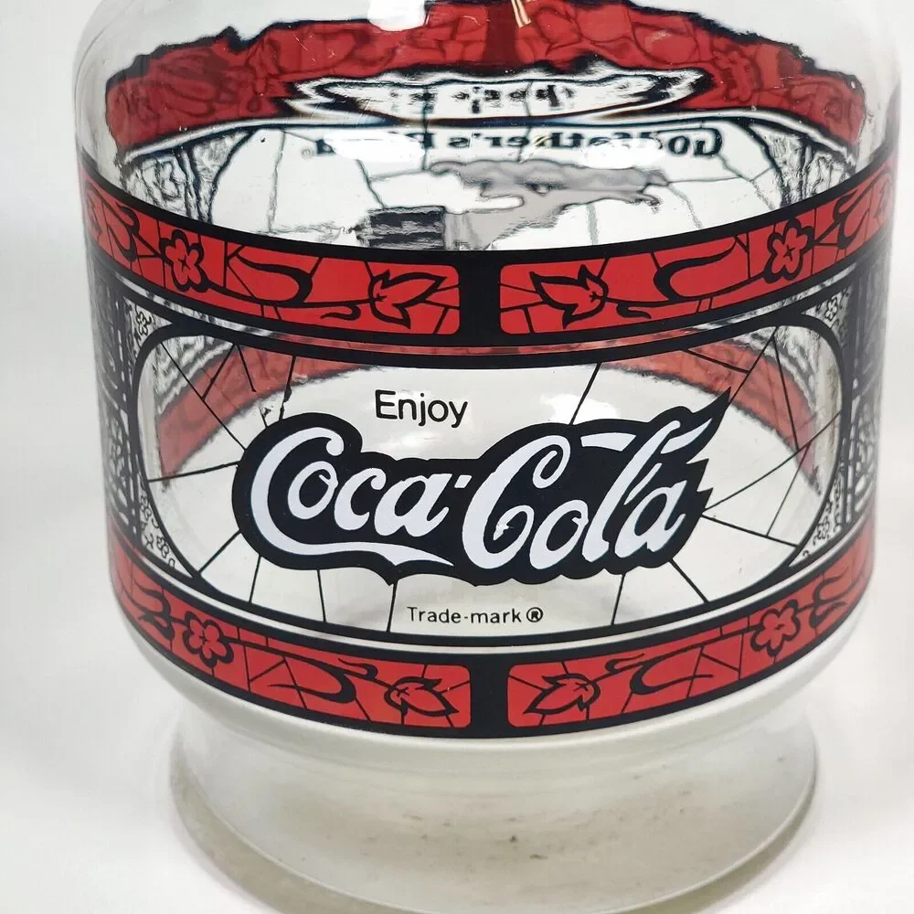 Vintage Godfathers Pizza Coca-Cola Carafe Lot of 2 Anchor Hocking Glass Pitchers - Picture 4 of 11